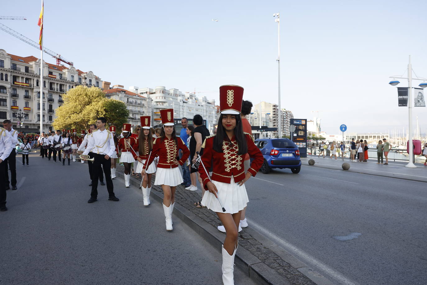 Las majorettes de Reinosa se estrenaron en el desfile de este año