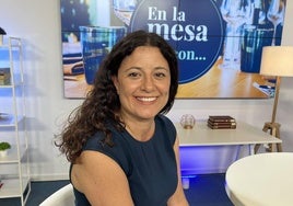 Adriana Onandía, en el plató de El Diario Montañés.