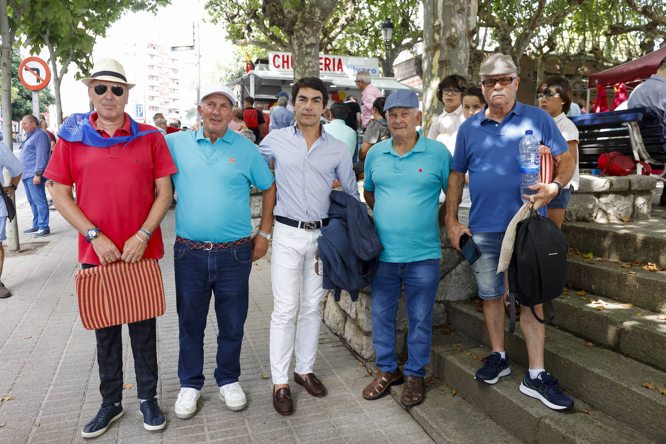 Manuel Ángel Diego, Eugenio Serrano, Domingo López, Manolo Resano y Manuel Miguel.