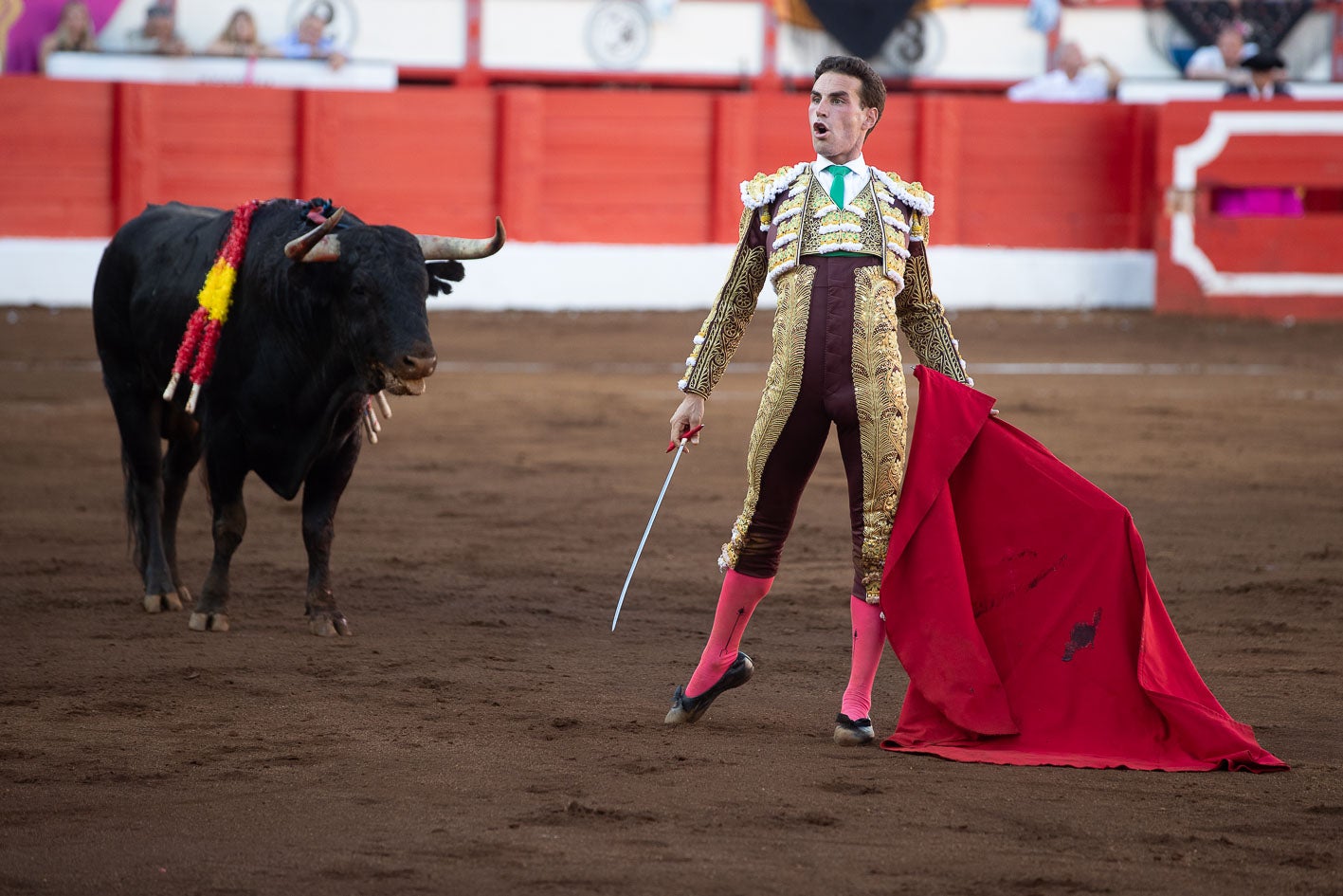 Fernando Adrían en un desplante