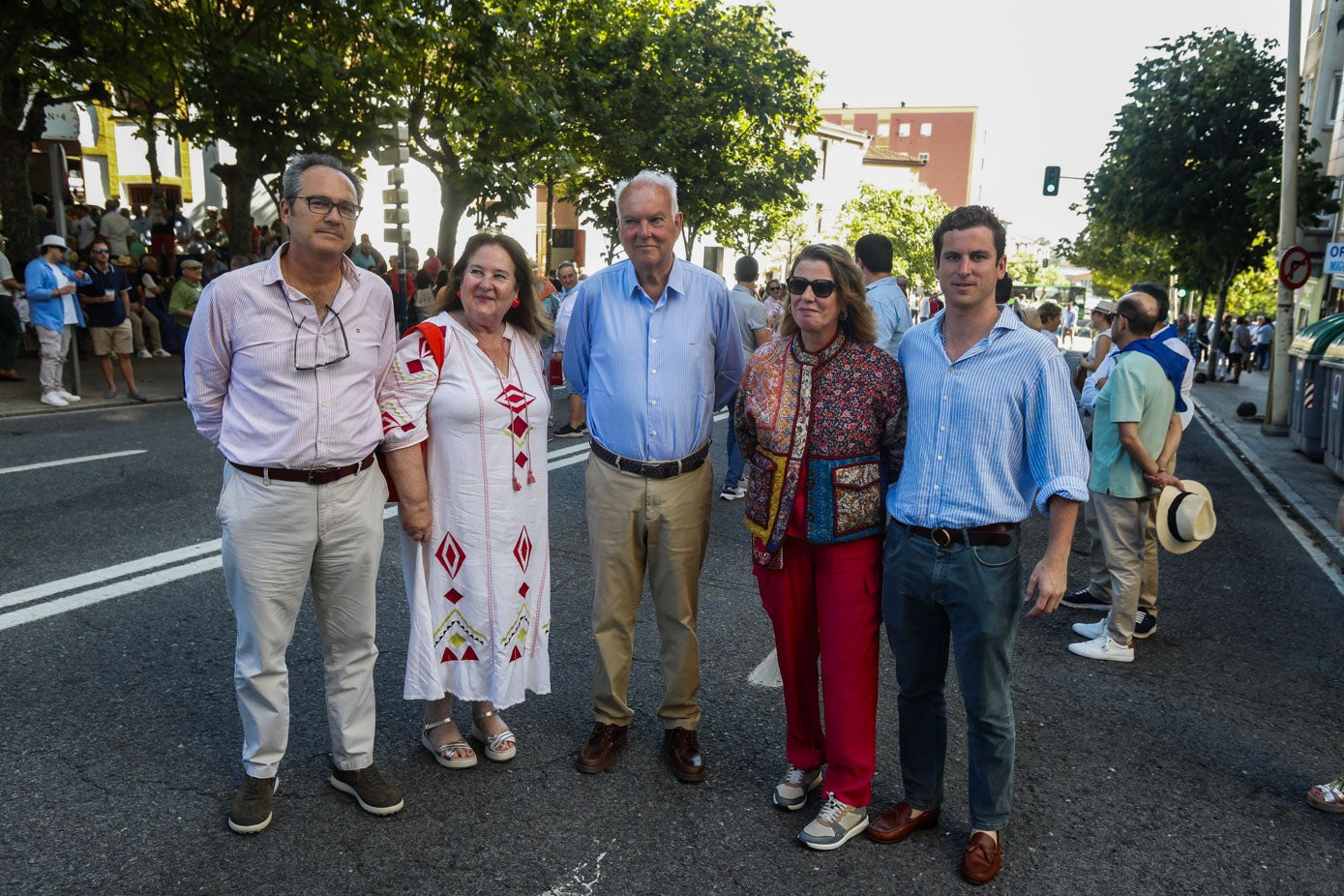 Patricio Molina, María Guajardo-Fajardo, Alfonso Guajardo-Fajardo, Conchita Halcón y Alfonso Guajardo-Fajardo.