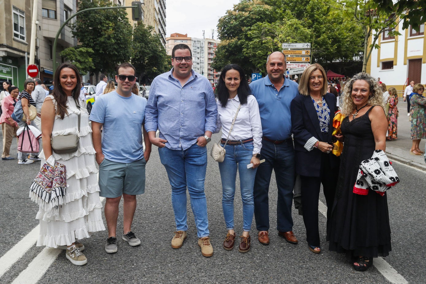 Carmen Vargas, Óscar del Ojo, David Carral, Natalia Muriedas, José María Pérez, Asunción Sánchez y Amparo Galisteo.