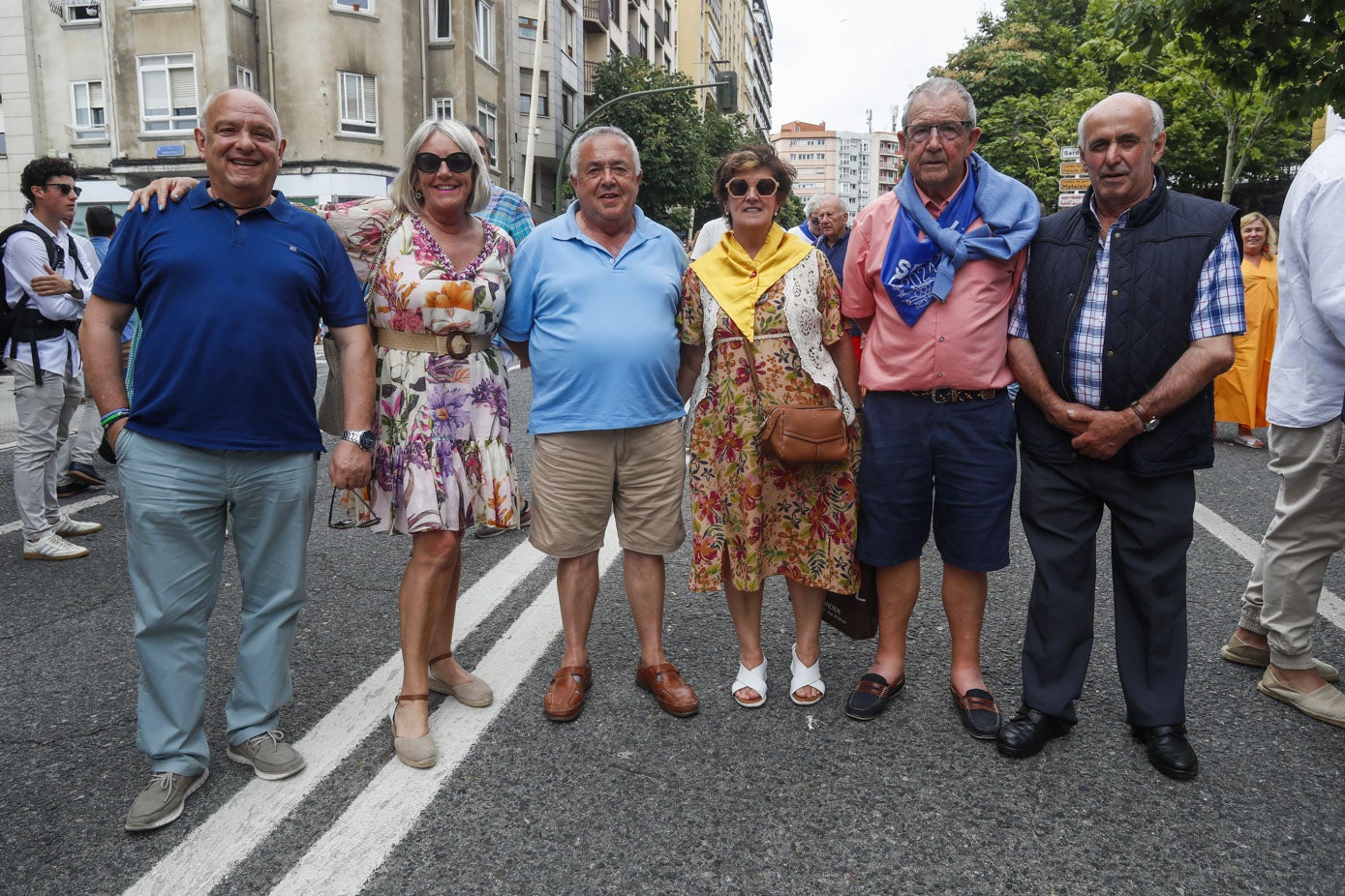 Marcelino Cuevas, Manoli Villegas, José Manuel García, Teresa Ruiz, Manuel Parás y José María Lanza.