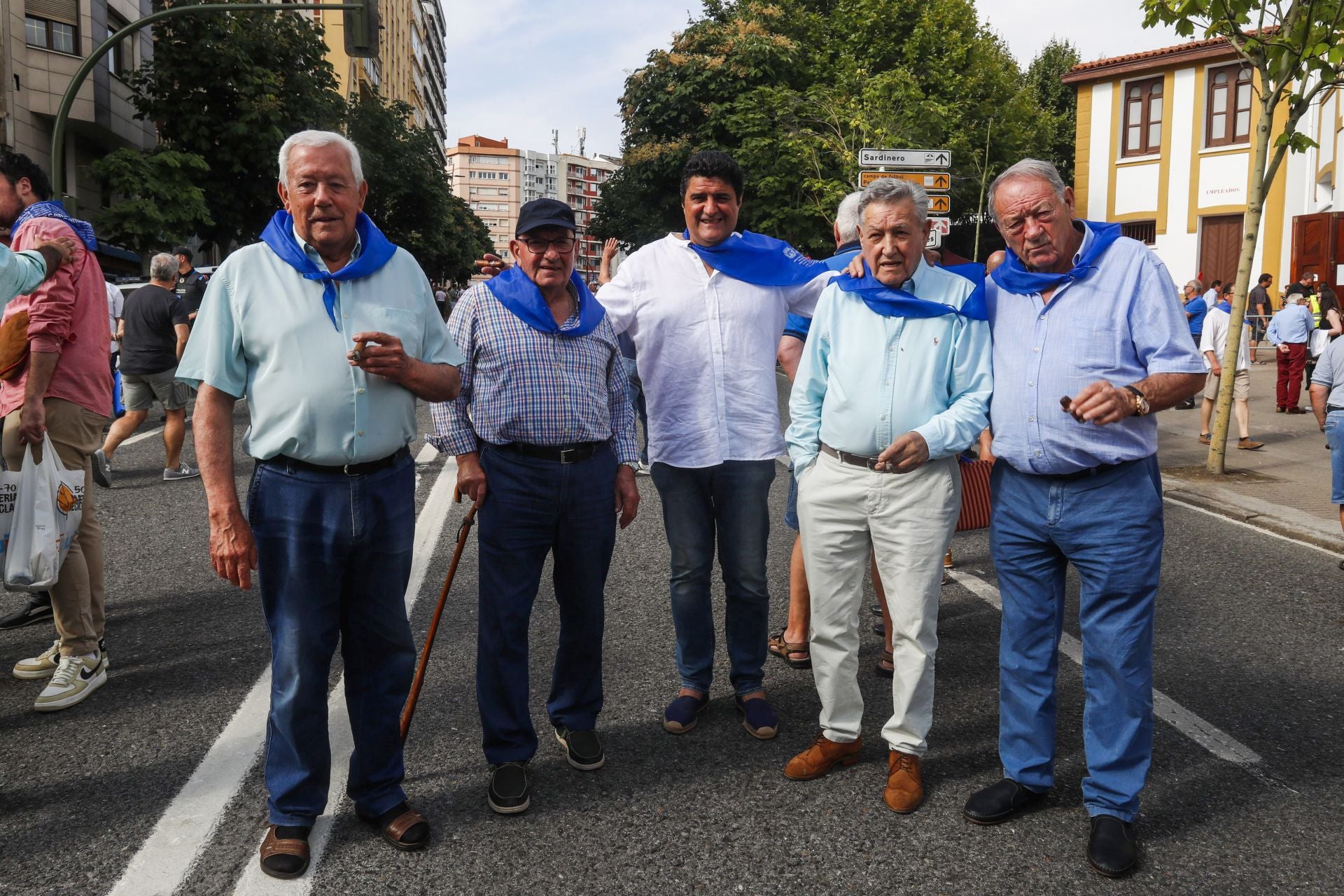 Alfonso Vergara, José Luis Soberón, Javier Basón, Feliciano Día y Mariano Colas.