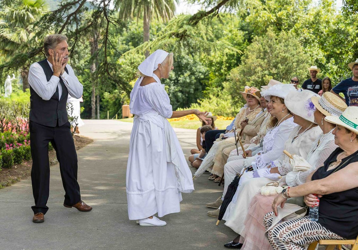 Representación de la escena teatralizada 'El sacamuelas'.