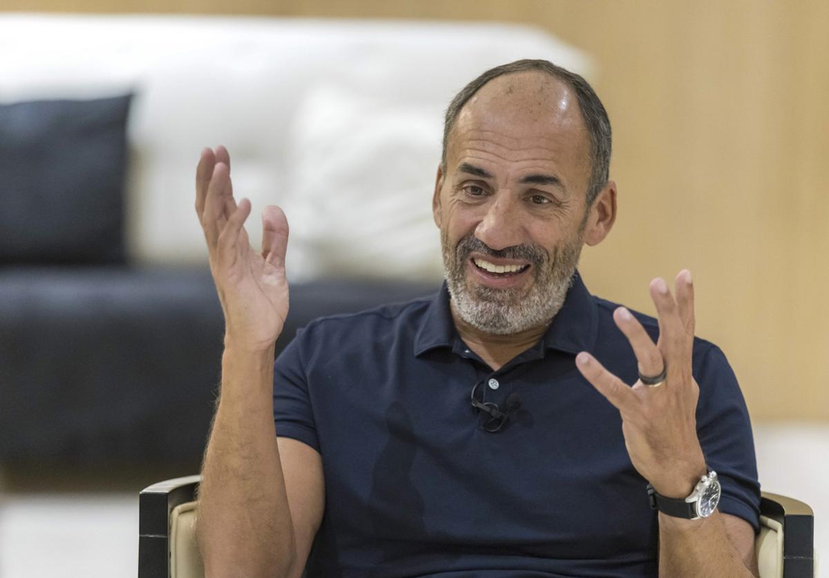 El argentino Sebastián Ceria, durante una entrevista concedida a El Diario Montañés.