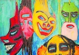 'Naturaleza muerta de máscaras III'.