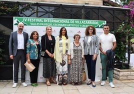 Óscar Villegas, María Antonia Mora, Margari Herrán, Raquel Menezo, Luisa Real, Paz Cuesta y Benito Santamaría