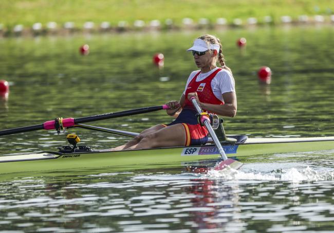 Virginia Díaz llegó hasta semifinales en scull individual femenino.