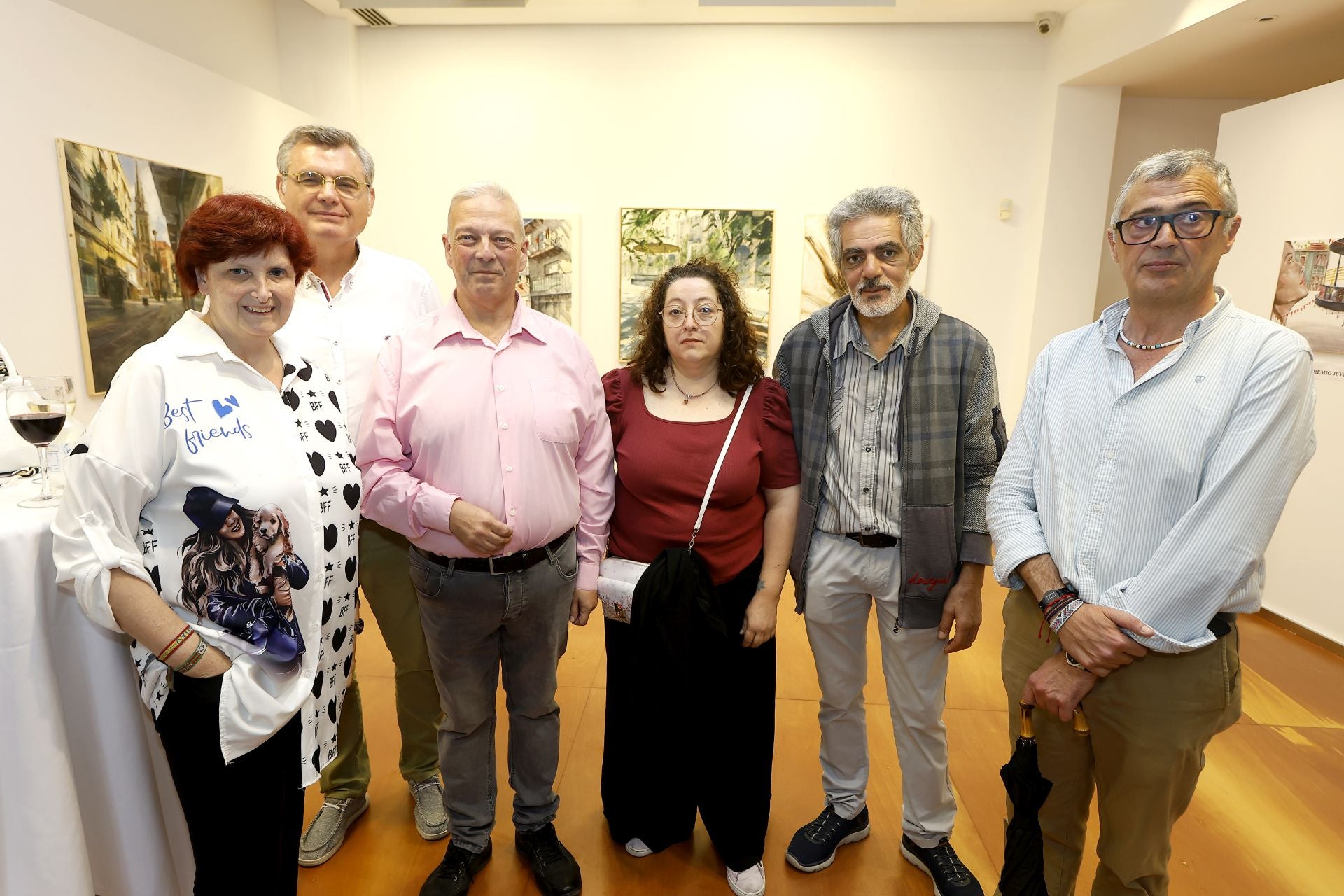 Mercedes Muñoz, Jesús Artal, Julián Crespo, Ana Corral, Javier Hervás y José Ignacio Gutierrez Sánchez.