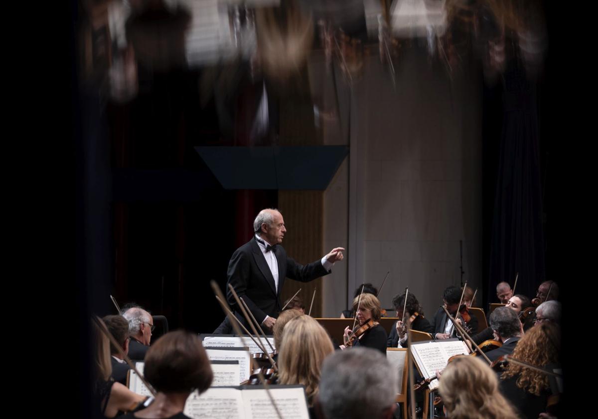 Ivan Fischer y la Budapest Festival Orchestra, en un momento del concierto del lunes