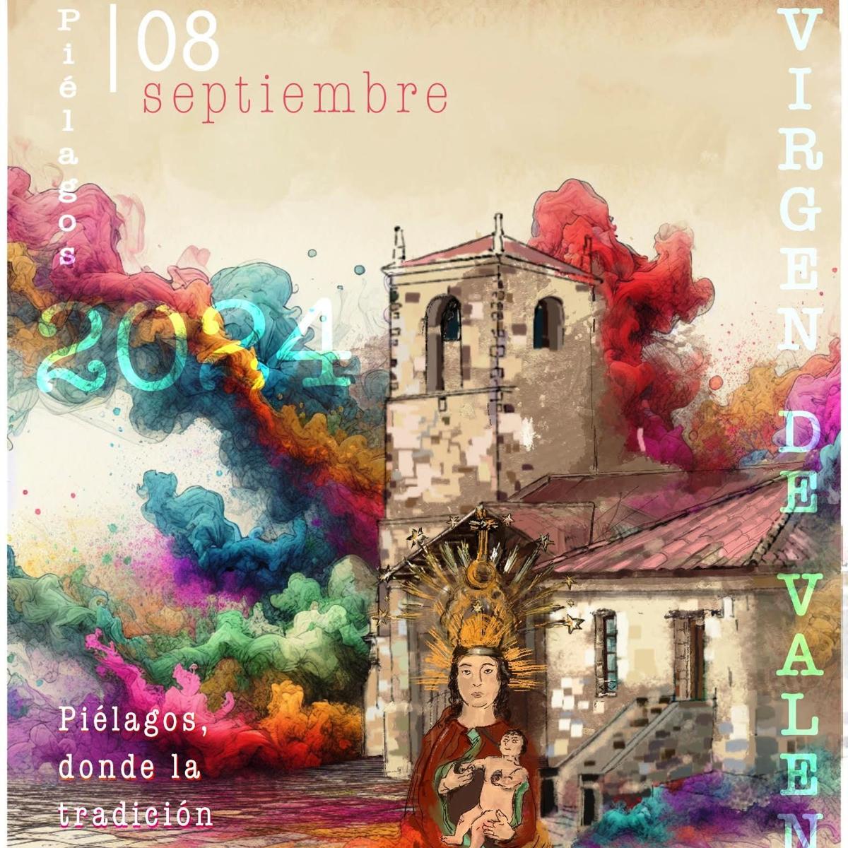 Cartel ganador del concurso de carteles Virgen de Valencia de este año.