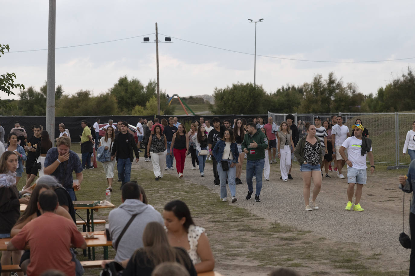 Buen ambiente en los momentos previos