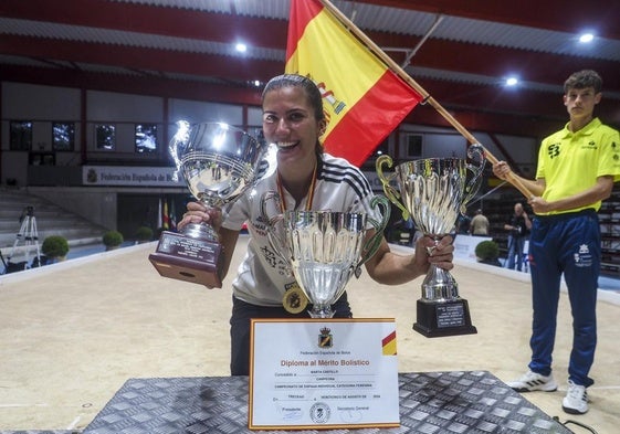 Marta Castillo ganó ayer en Treceño su primer título de campeona de España.
