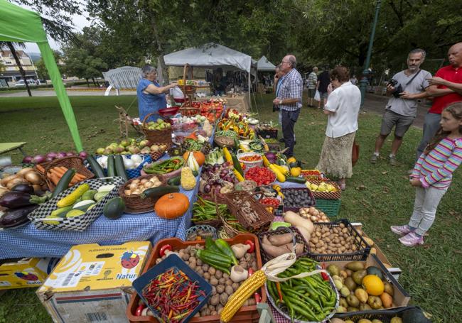 Puesto de venta de uno de productores presente en el festival.