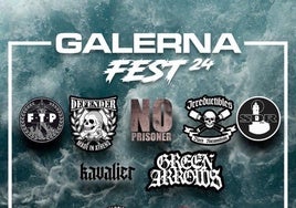 Cartel del Galerna Fest para los días 27 y 28 de septiembre.