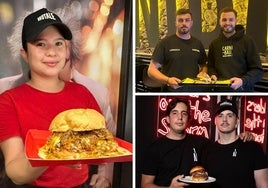 Miguel Crespo y Javier Pérez, de La Carnaza, con La Montañesa, su propuesta para The Burger Champions.