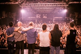 La banda en la sala Razzmataz de Barcelona