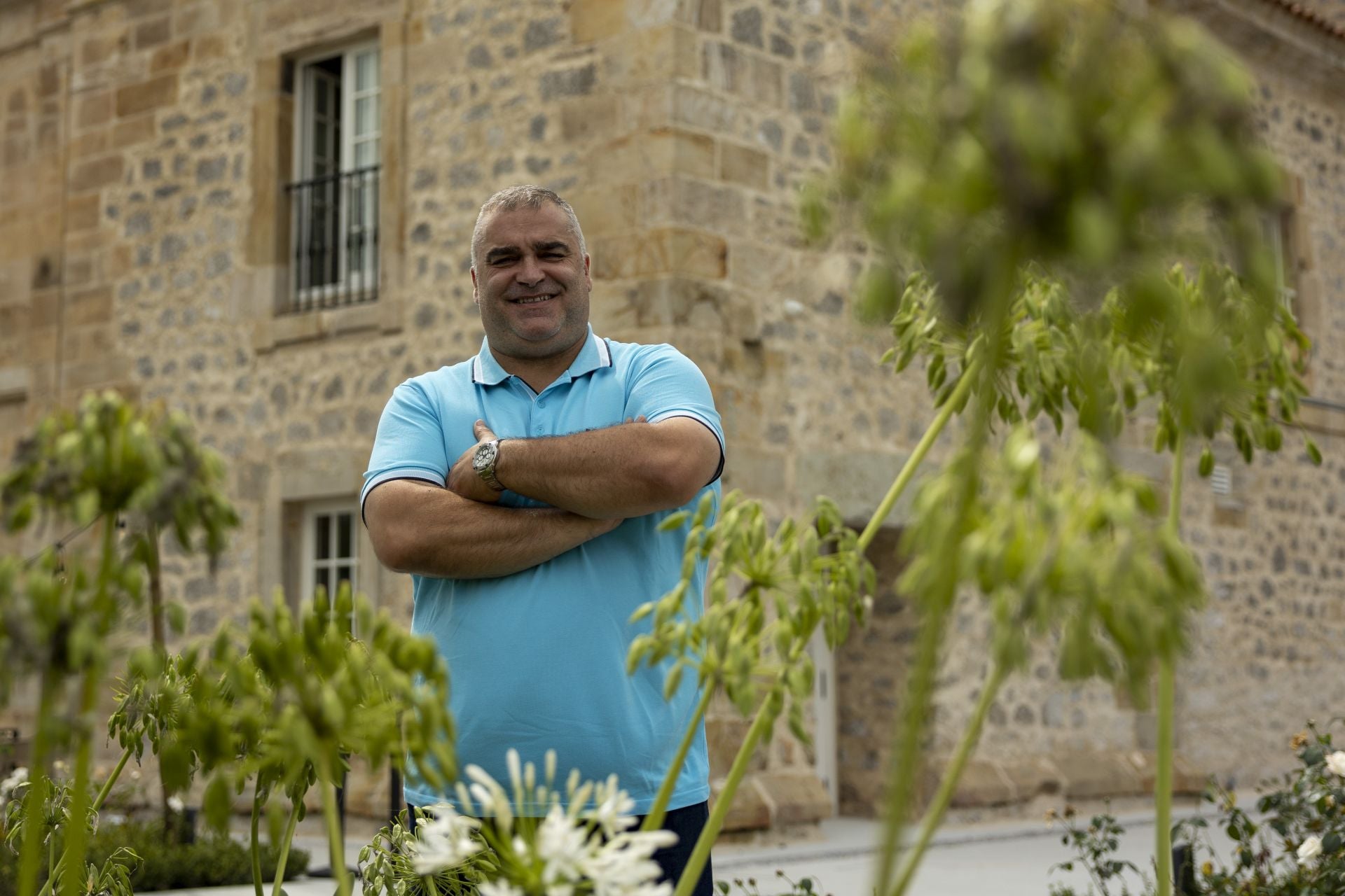 José Manuel Barquín, posa en el Palacio de Acevedo.