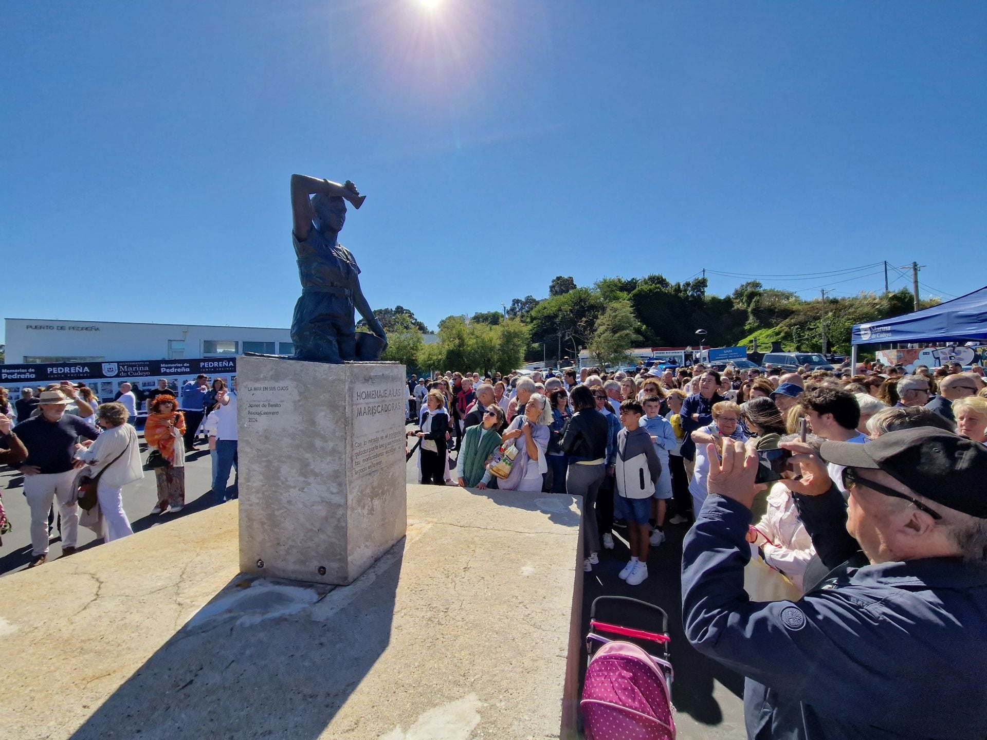 La escultura 'La mar en sus ojos'