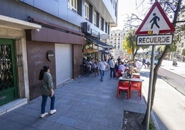 Imagen de la entrada a la discoteca donde se produjo el altercado.