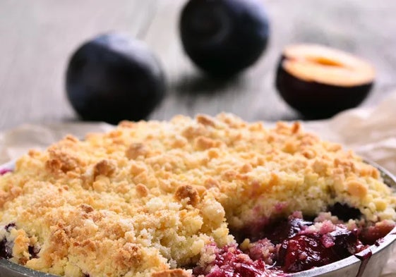 Crumble de frutas.