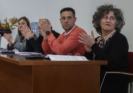 Ana José García, la primera por la derecha el día de su toma de posesión el pasado mes de marzo.