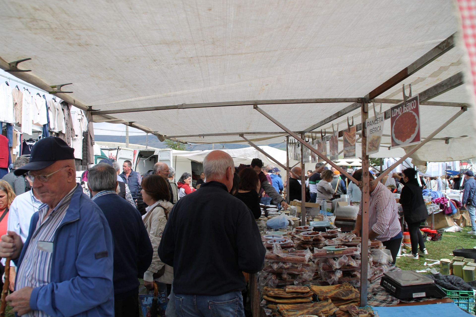 El mercado congregó cientos de puestos junto a la bolera del parque de Las Fuentes.