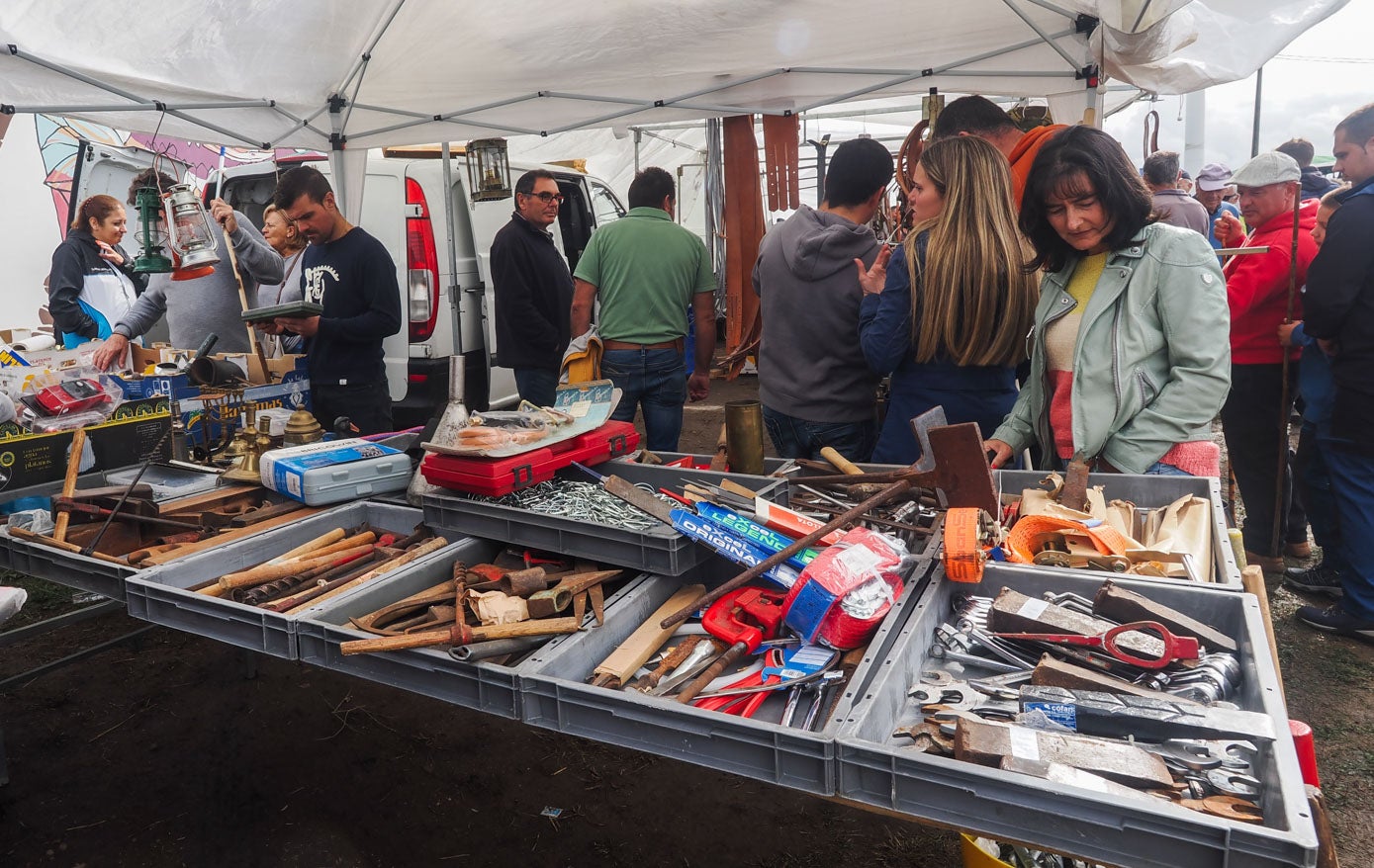 Más puestos junto a la feria.