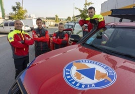 De izquierda a derecha, Javier Odriozola, Rafael Cacho, Manuel Rodríguez y Manuel Díaz.