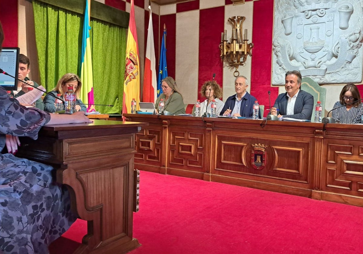 Los concejales en el pleno celebrado este jueves en Camargo.