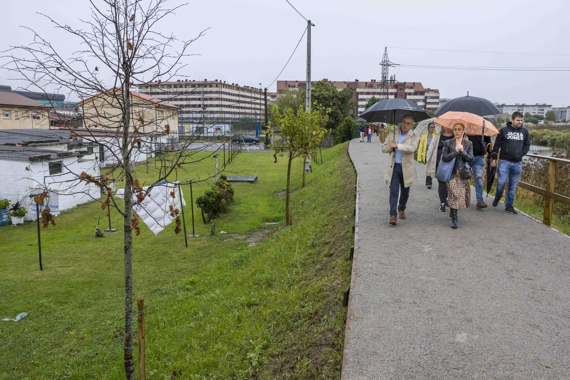 Inauguración de las obras en el barrio de Santiago el Mayor