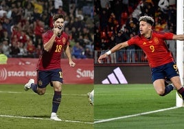 Los cántabros Pablo Torre y Mateo Joseph, en anteriores convocatorias con la selección española