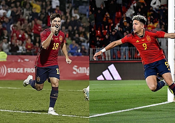 Los cántabros Pablo Torre y Mateo Joseph, en anteriores convocatorias con la selección española