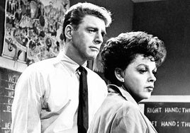 Burt Lancaster y Judy Garland, en el filme.