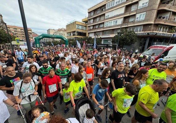 Salida de la Marcha AMAT en el Bulevar Demetrio Herrero.