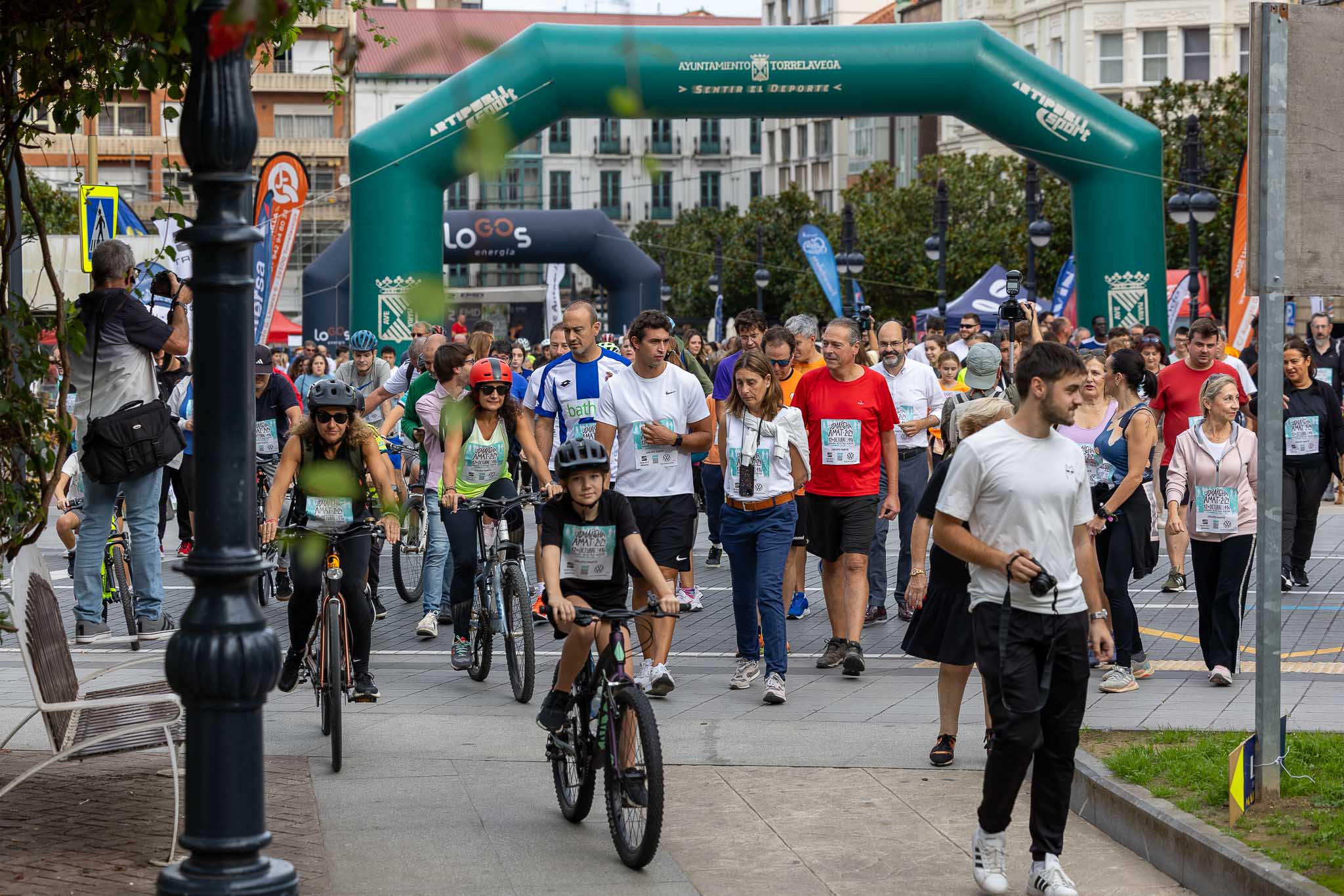 La caminata solidaria se inició en el Bulevar Demetrio Herrero.