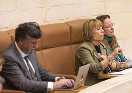 Cristóbal Palacio, Natividad Pérez y Leticia Díaz.