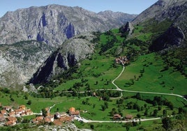 Panorámica del pueblo de Bejes y accesos.