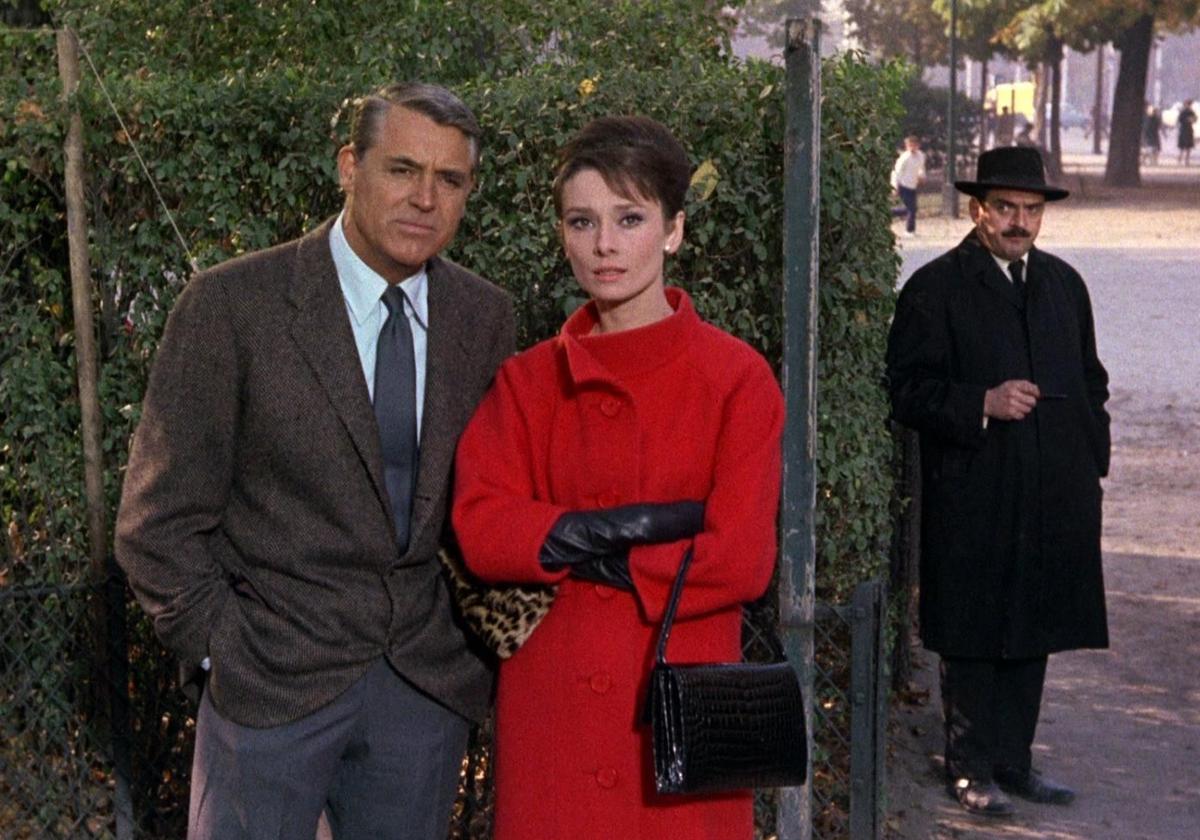 Cary Grant y Audrey Hepburn en 'Charada'