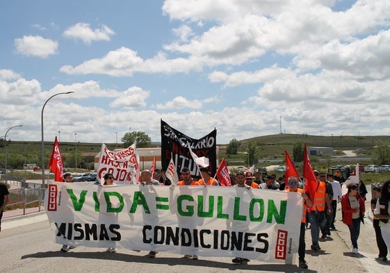 Concentración realizada por los trabajadores de VIDA el pasado 24 de mayo.