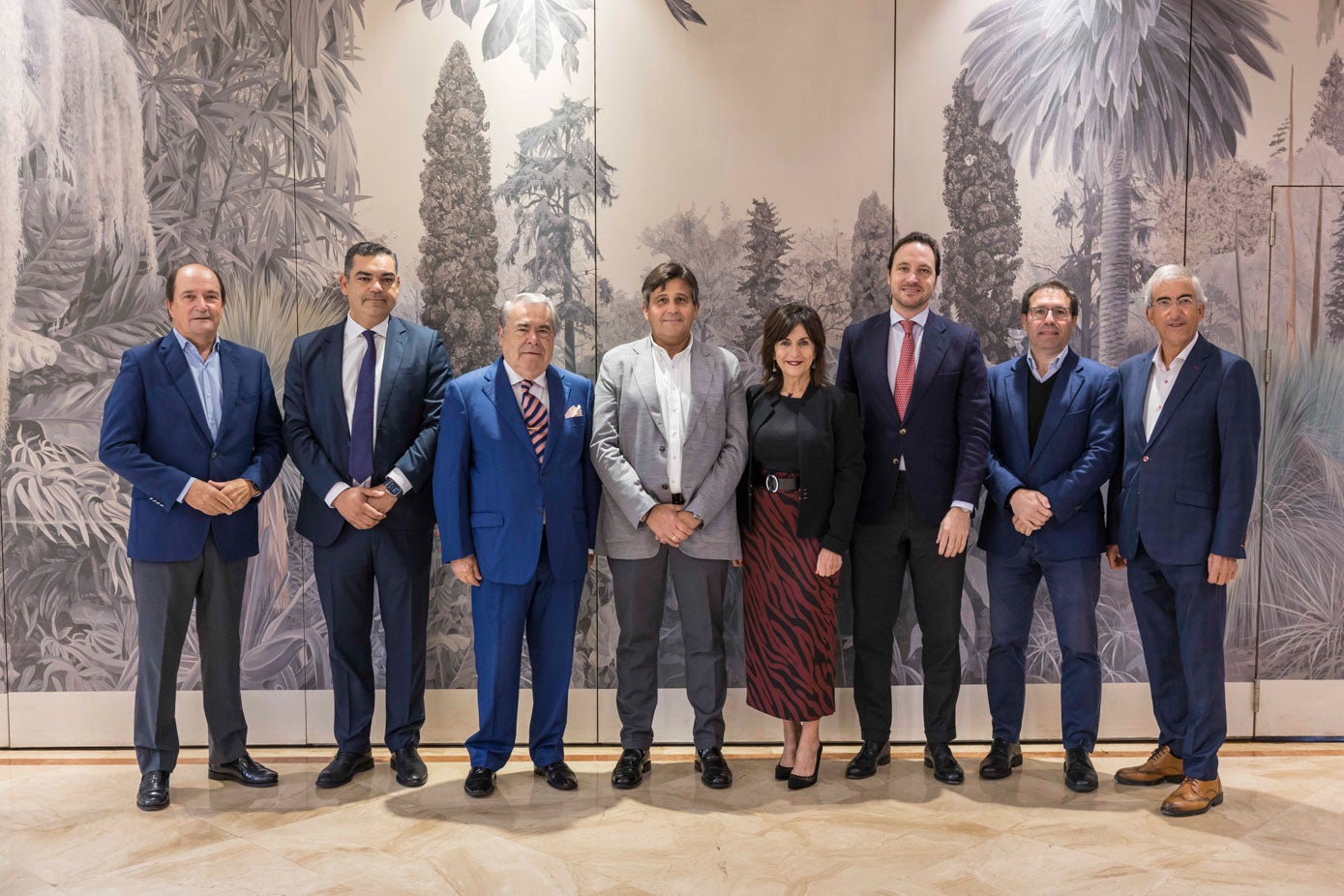 Modesto Piñeiro, Juan José González, Víctor Bustillo, Rubén Otero, Ana Belén Álvarez, Roberto García-Borbolla, Luis Fernández y Juan de Miguel.