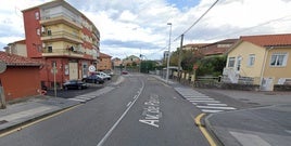 Imagen de google maps de la avenida de Palencia que fue cortada al llegar las fuerzas de seguridad