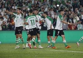 Celebración del gol de Sangalli