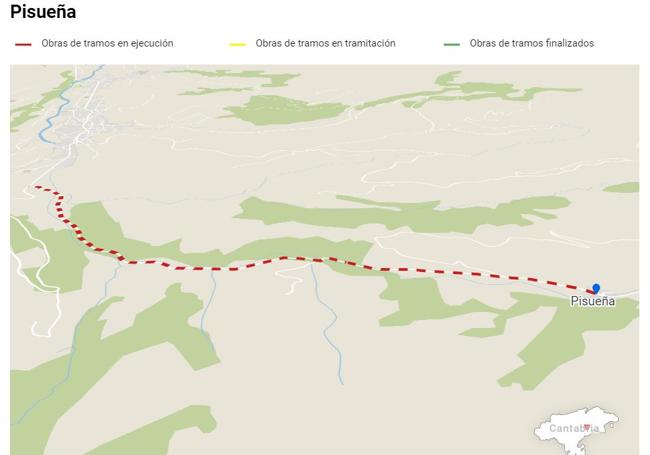 Acondicionamiento de la CA-624 de acceso a Pisueña. Importe: 2.210.300€. Duración: 18 meses.