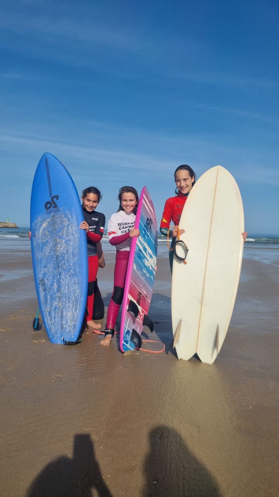 Bianca Gómez, Candela Garcia y Bruna Díaz.