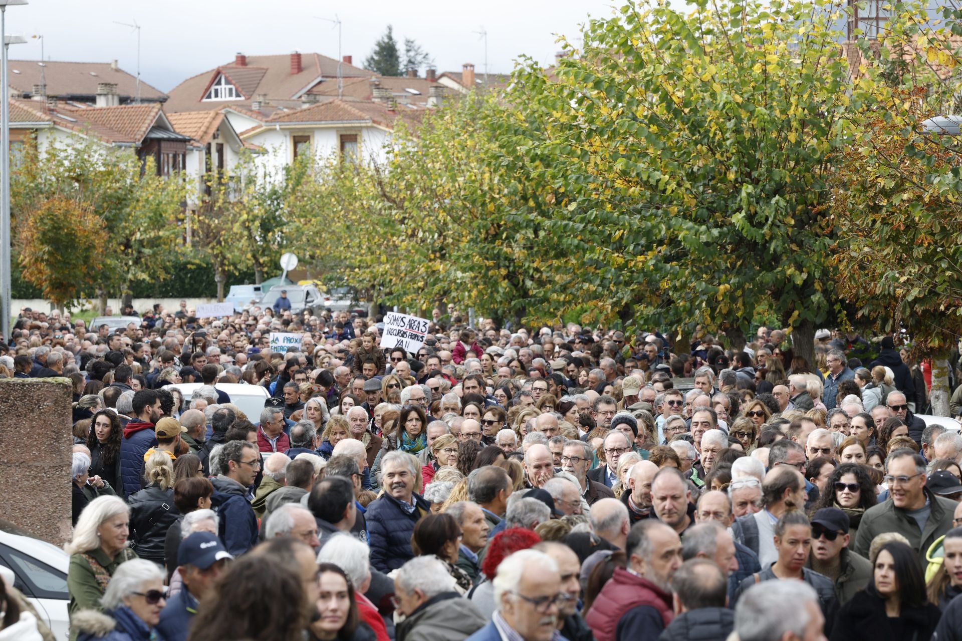 La marcha, a su paso por el centro de la capital campurriana