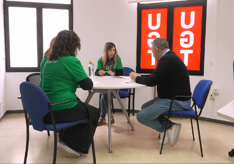 El equipo del área 'UGT en verde Cantabria'.