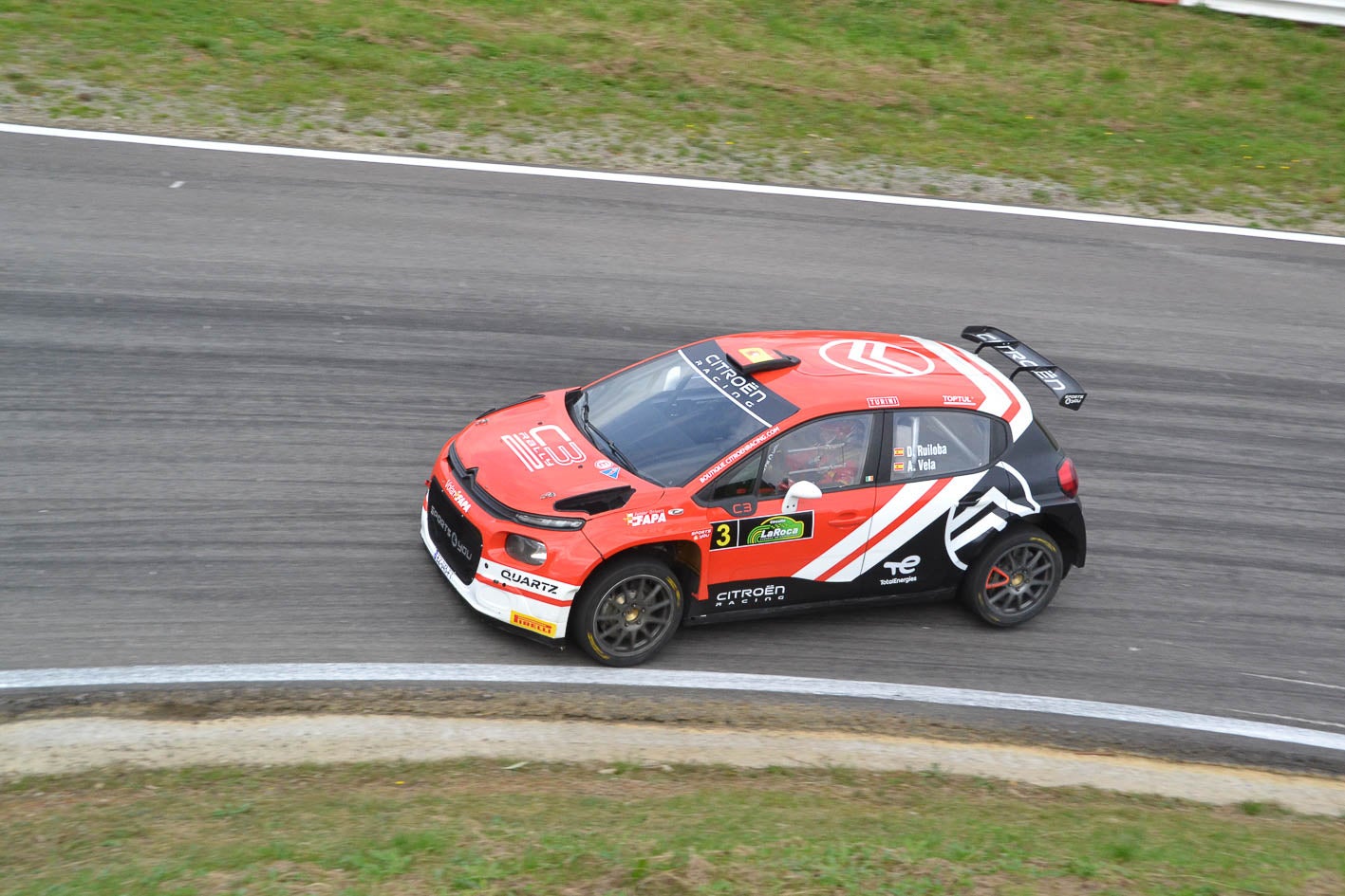 Diego Ruiloba, con su Citroën C3 Rally2.