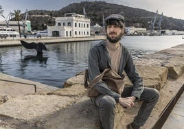 El escritor David Uclés, en Cartagena.